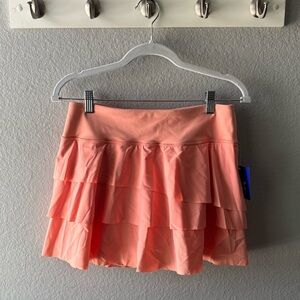 JoyLab Coral Tiered Tennis Skirt